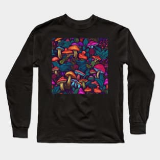 Rainbow mushrooms Long Sleeve T-Shirt